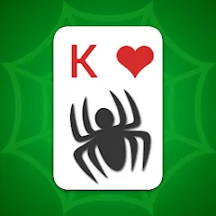 Взломанная Spider Solitaire Classic  [МОД Unlocked] - полная версия apk на Андроид