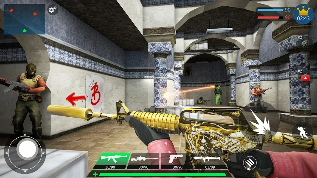 Commando Gun Shooting Games 3D  [МОД Много денег] Screenshot 4