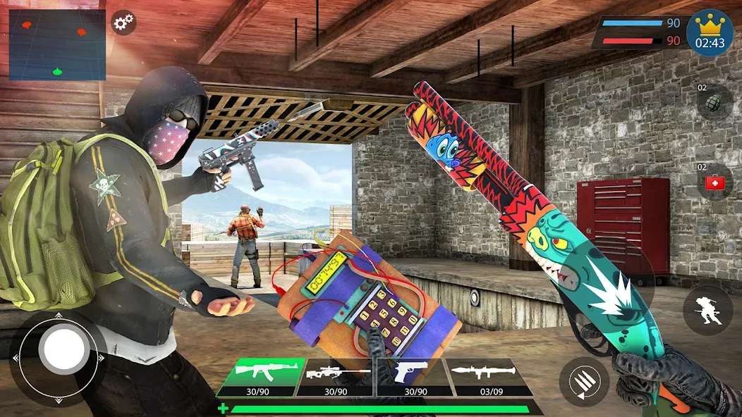 Commando Gun Shooting Games 3D  [МОД Много денег] Screenshot 5