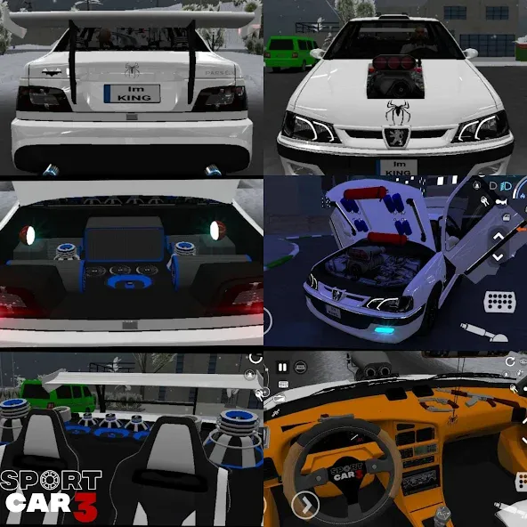 Sport car 3 : Taxi & Police - (Спорткар 3)  [МОД Много денег] Screenshot 1