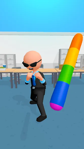 Crazy Office — Slap & Smash  [МОД Много монет] Screenshot 1