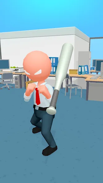 Crazy Office — Slap & Smash  [МОД Много монет] Screenshot 3