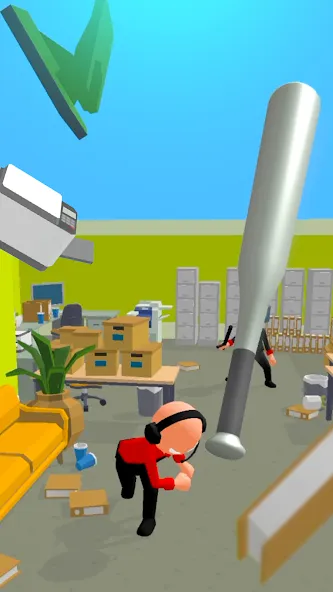 Crazy Office — Slap & Smash  [МОД Много монет] Screenshot 4