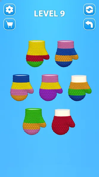 Cozy Knitting: Sorting games (Кози Ниттинг)  [МОД Menu] Screenshot 2