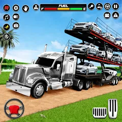 Скачать взломанную Car Transporter 3d:Truck Games  [МОД Unlocked] - последняя версия apk на Андроид