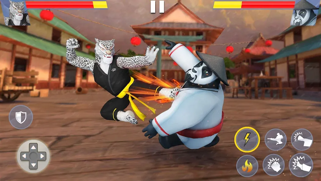 Kung Fu Animal: Fighting Games (Кунгфу животное)  [МОД Много денег] Screenshot 2