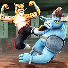 Скачать взлом Kung Fu Animal: Fighting Games (Кунгфу животное)  [МОД Много денег] - стабильная версия apk на Андроид