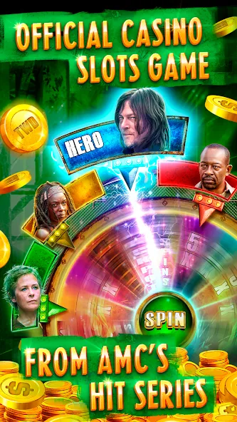 The Walking Dead Casino Slots (Зе Вокинг Дед Казино Слотс)  [МОД Menu] Screenshot 2