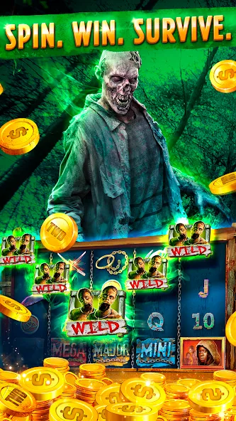 The Walking Dead Casino Slots (Зе Вокинг Дед Казино Слотс)  [МОД Menu] Screenshot 3