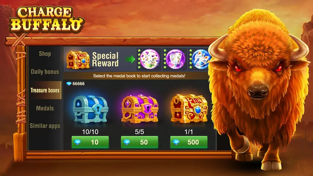 Charge Buffalo Slot-TaDa Games (Чардж Буффало Слот)  [МОД Меню] Screenshot 4