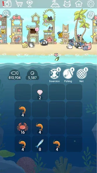 2048 Kitty Cat Island (Остров Кошачьеи Кошки)  [МОД Бесконечные деньги] Screenshot 2