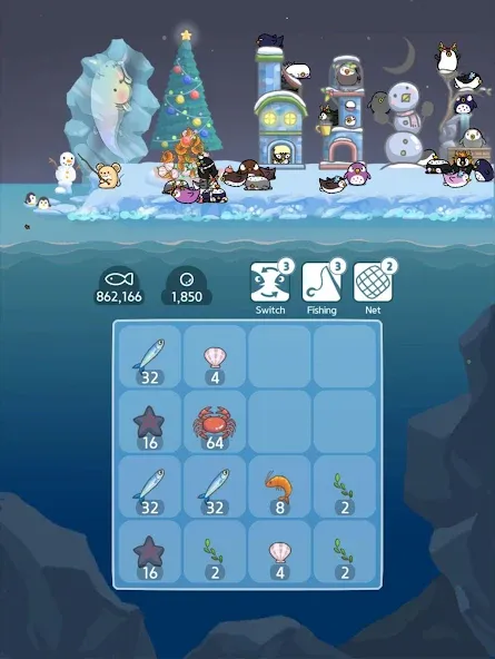 2048 Penguin Island  [МОД Бесконечные монеты] Screenshot 3