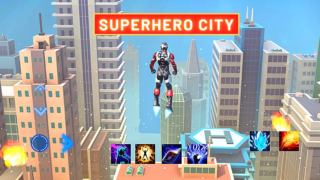 Super hero Flying iron jet man  [МОД Unlimited Money] Screenshot 2