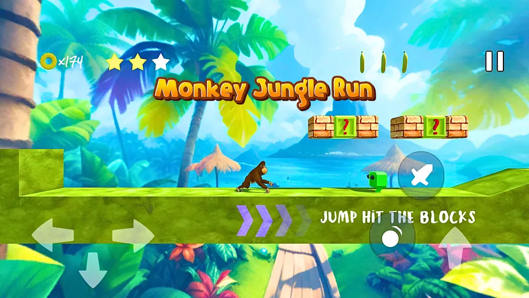 Monkey jungle run kong gorilla  [МОД Unlimited Money] Screenshot 2