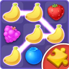 Скачать взломанную Jigsaw: Fruit Link Blast (Джигсоу)  [МОД Много монет] - стабильная версия apk на Андроид