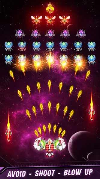 Space shooter - Galaxy attack (Спейс шутер)  [МОД Много монет] Screenshot 5