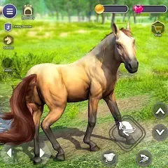 Скачать взломанную Virtual Wild Horse Family Sim (Виртуальное семейство диких лошадей)  [МОД Много монет] - полная версия apk на Андроид