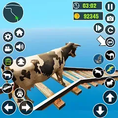 Скачать взлом Epic Cow Ramp Rush Run Game  [МОД Бесконечные монеты] - последняя версия apk на Андроид