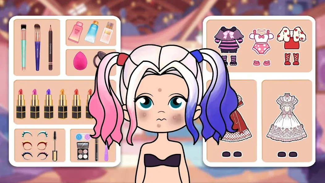 Doll Dress Up - Makeup Games  [МОД Бесконечные монеты] Screenshot 2