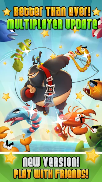 Ninja Fishing (Ниндзя Фишинг)  [МОД Много денег] Screenshot 1