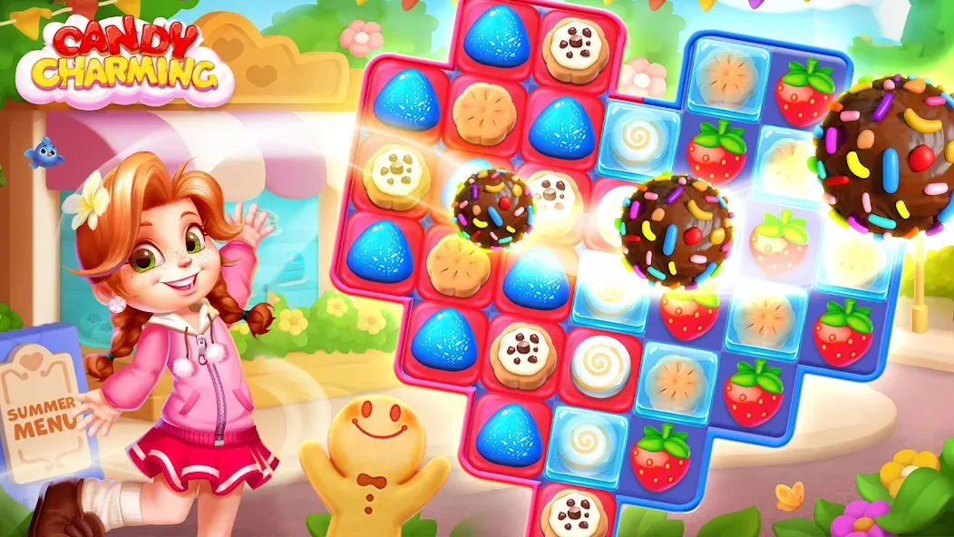 Candy Charming - Match 3 Games (энди Чарминг)  [МОД Меню] Screenshot 5