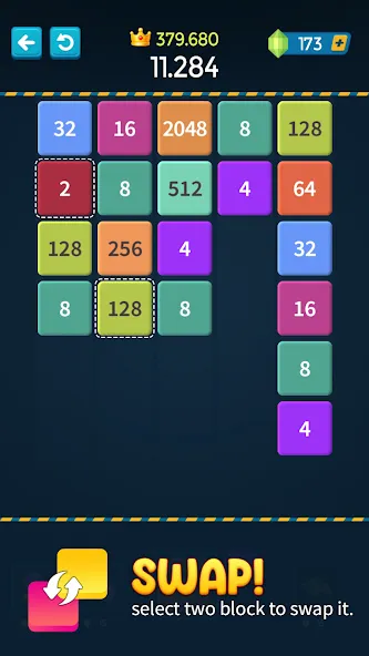 1M - Merge Number Block Puzzle  [МОД Unlocked] Screenshot 4