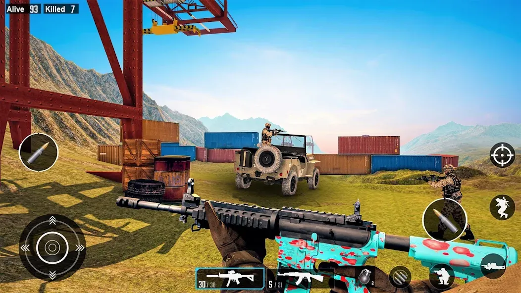 Commando Gun Shooting Games  [МОД Бесконечные деньги] Screenshot 2