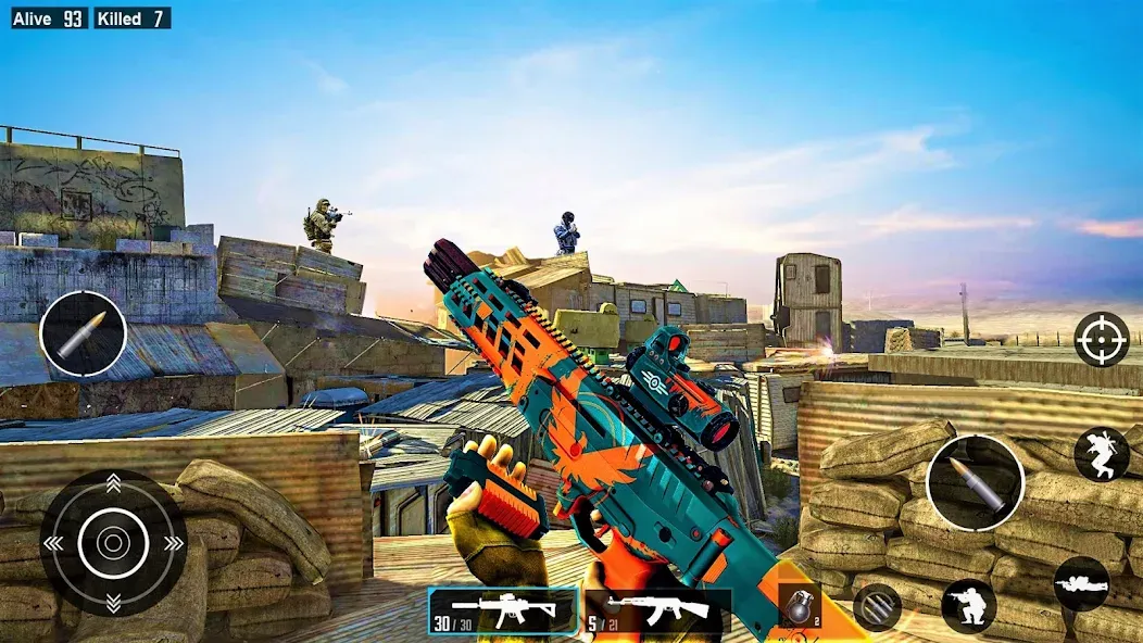 Commando Gun Shooting Games  [МОД Бесконечные деньги] Screenshot 4