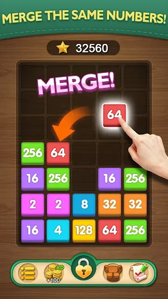 Merge Puzzle - Number Games (Мердж Пазл)  [МОД Menu] Screenshot 1