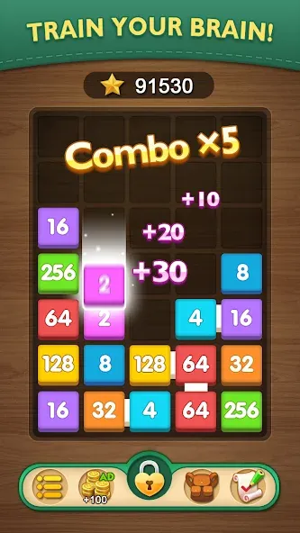 Merge Puzzle - Number Games (Мердж Пазл)  [МОД Menu] Screenshot 3