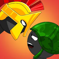 Скачать взломанную Stickman History Battle (Стикмен История Битва)  [МОД Mega Pack] - стабильная версия apk на Андроид