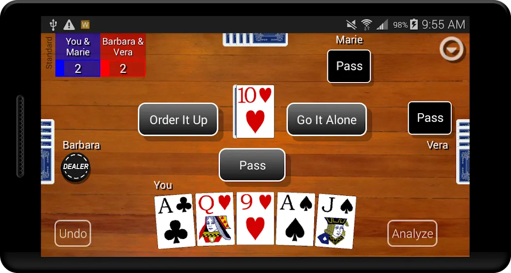 Euchre Card Classic (Юкер Кард Классик)  [МОД Бесконечные деньги] Screenshot 1