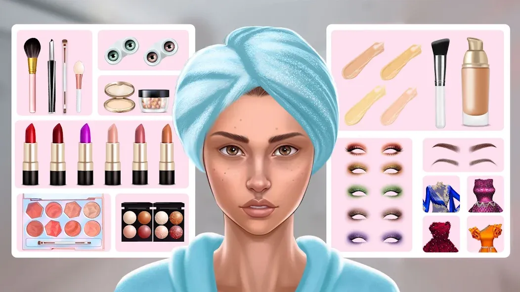 DIY Makeup: Beauty Makeup Game  [МОД Бесконечные монеты] Screenshot 4