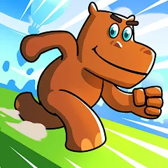 Взломанная Hippo Dash (Хиппо Дэш)  [МОД Mega Pack] - последняя версия apk на Андроид