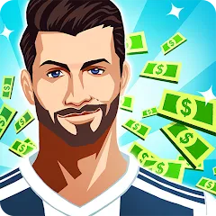 Взломанная Idle Eleven - Soccer tycoon (Айдл Илевен)  [МОД Много денег] - последняя версия apk на Андроид