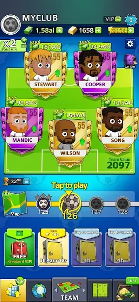 Idle Soccer Story - Tycoon RPG (Айдл Соккер Стори)  [МОД Все открыто] Screenshot 2