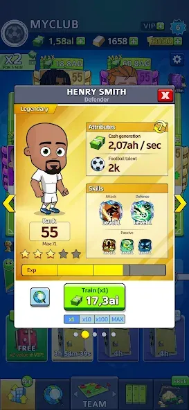 Idle Soccer Story - Tycoon RPG (Айдл Соккер Стори)  [МОД Все открыто] Screenshot 4