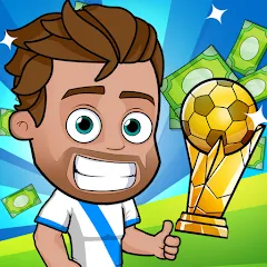 Взломанная Idle Soccer Story - Tycoon RPG (Айдл Соккер Стори)  [МОД Все открыто] - полная версия apk на Андроид