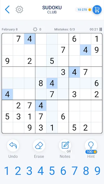 Sudoku Game - Daily Puzzles  [МОД Unlocked] Screenshot 1