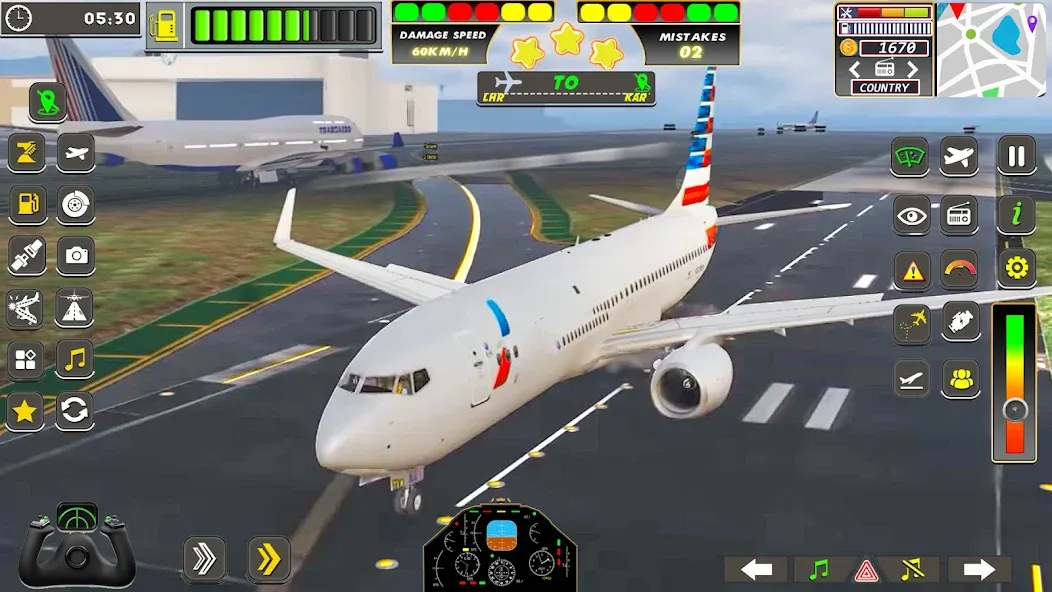 Real Flight Sim Airplane Games (Реал Флайт Сим Авиасимуляторы игры на самолеты)  [МОД Много денег] Screenshot 1