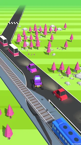 Traffic Run!: Driving Game  [МОД Menu] Screenshot 2