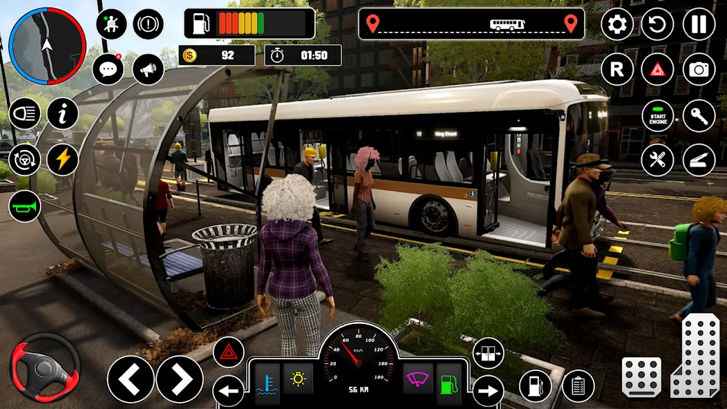 Bus Simulator : 3D Bus Games (Бас Драйвинг Симулятор ПВП Игра)  [МОД Много монет] Screenshot 3