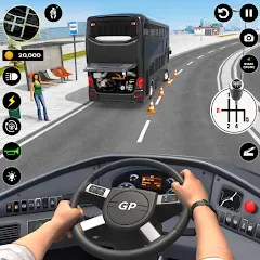 Скачать взломанную Bus Simulator : 3D Bus Games (Бас Драйвинг Симулятор ПВП Игра)  [МОД Много монет] - полная версия apk на Андроид