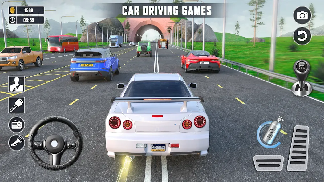 Real Highway Car Racing Games  [МОД Mega Pack] Screenshot 1