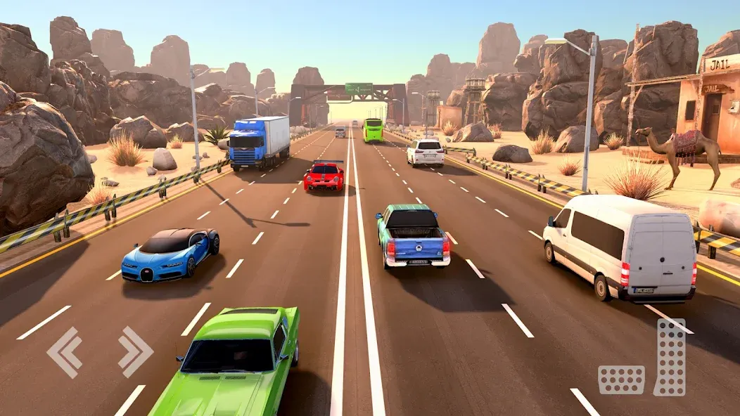 Real Highway Car Racing Games  [МОД Mega Pack] Screenshot 2