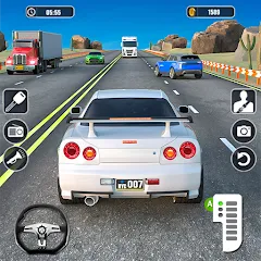 Взломанная Real Highway Car Racing Games  [МОД Mega Pack] - стабильная версия apk на Андроид