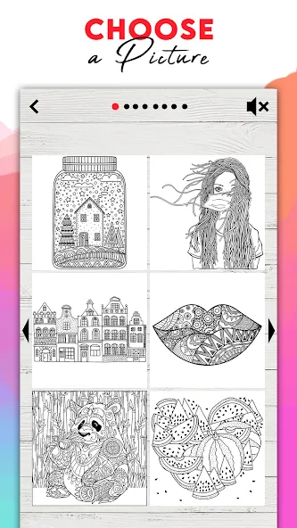Coloring for adults offline  [МОД Бесконечные деньги] Screenshot 5