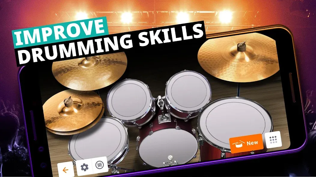 Drum Kit Music Games Simulator  [МОД Menu] Screenshot 3