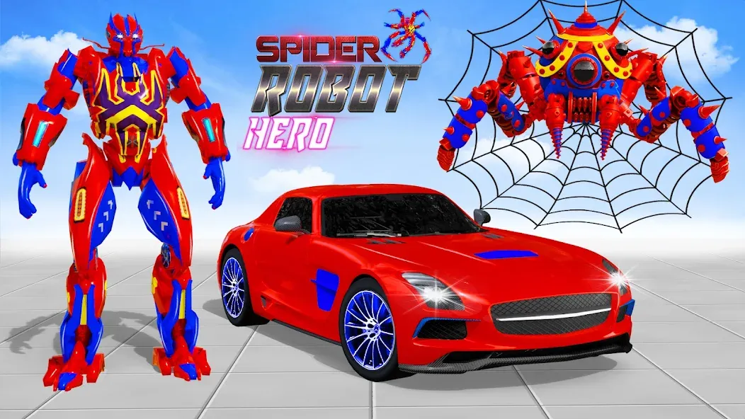 Spider Robot: Robot Car Games (Спайдер Робот)  [МОД Все открыто] Screenshot 4