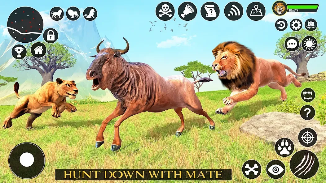 Ultimate Lion Simulator Game (Лайон Симулятор)  [МОД Unlocked] Screenshot 1